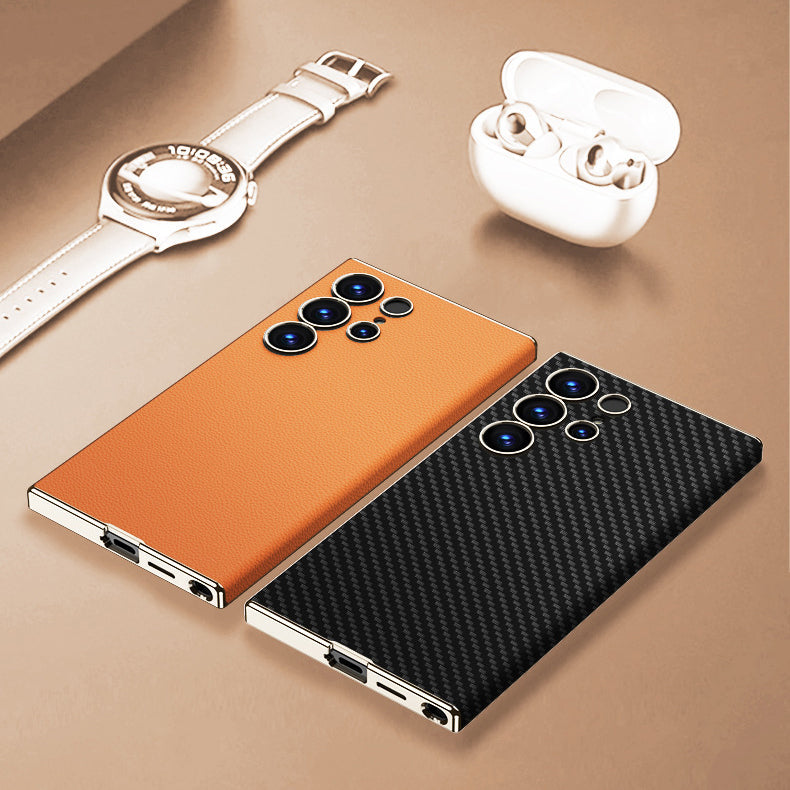 New Electroplated Leather Case For Samsung Series