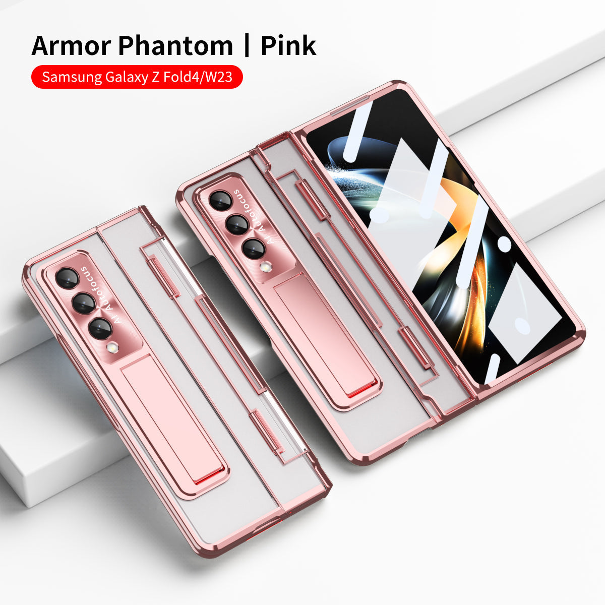 Armor Hinge Folding Magnetic Bracket Case for Samsung Galaxy Fold