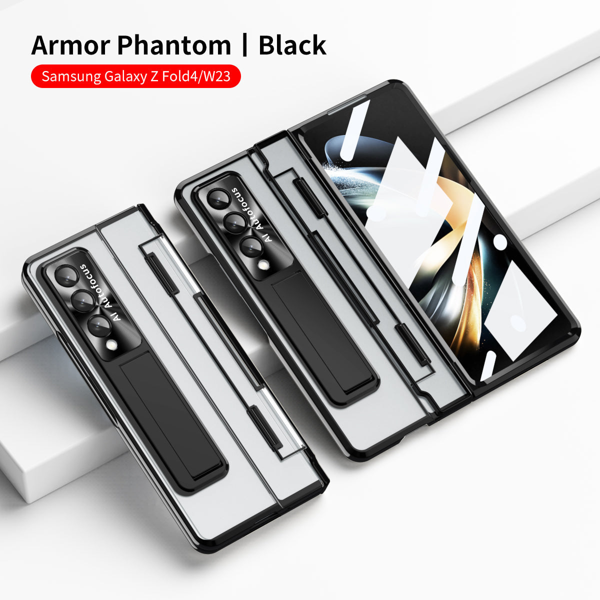 Armor Hinge Folding Magnetic Bracket Case for Samsung Galaxy Fold