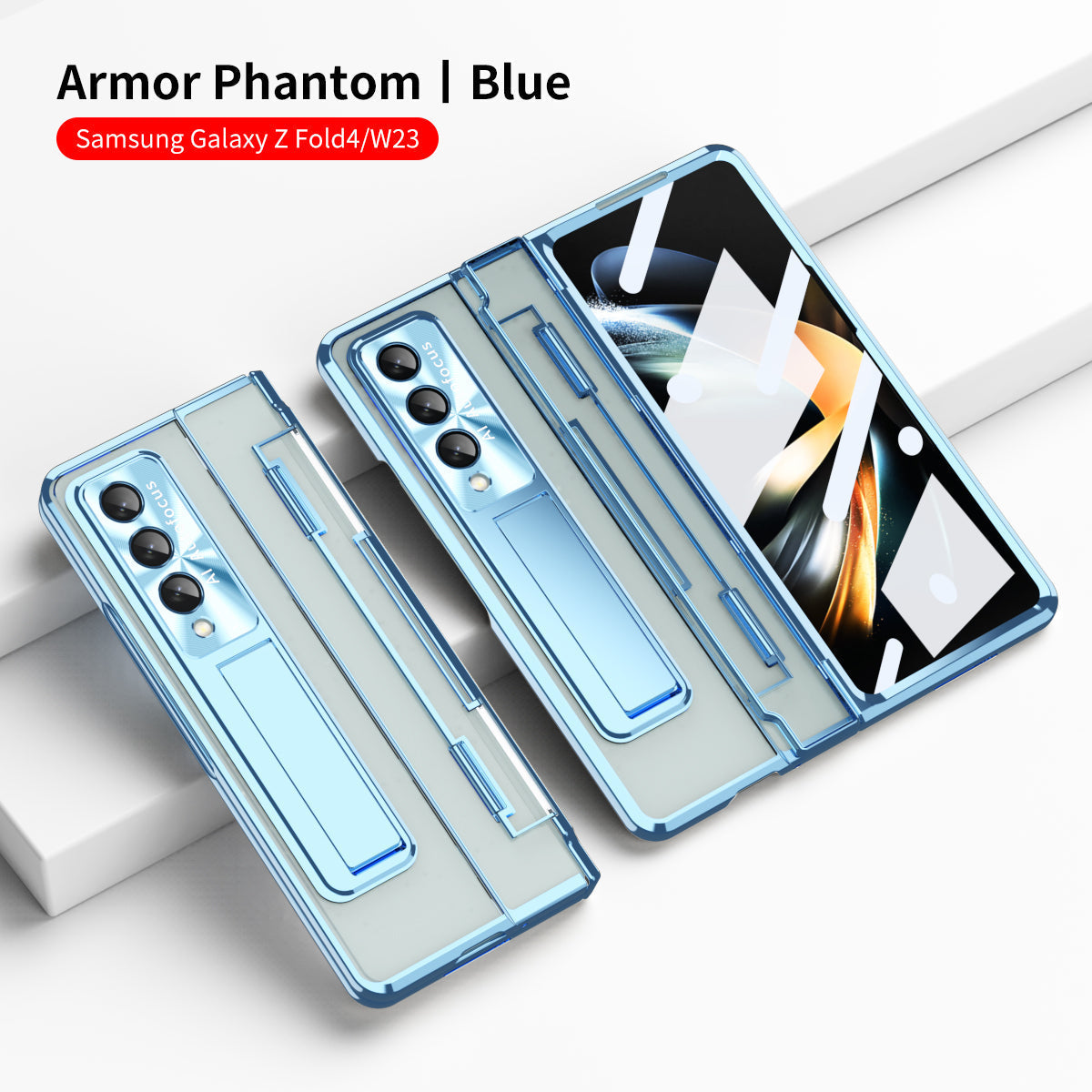 Armor Hinge Folding Magnetic Bracket Case for Samsung Galaxy Fold