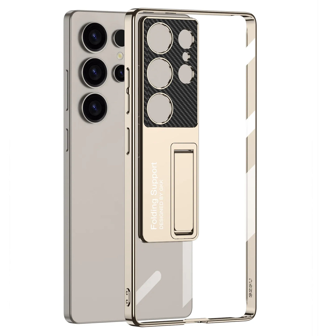 Luxury Clear Kickstand Case for Samsung Galaxy