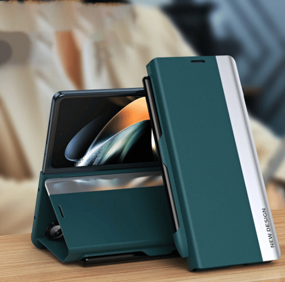 Luxury Electroplated Magnetic Phone Case With Phone Stand  For Galaxy Z Fold