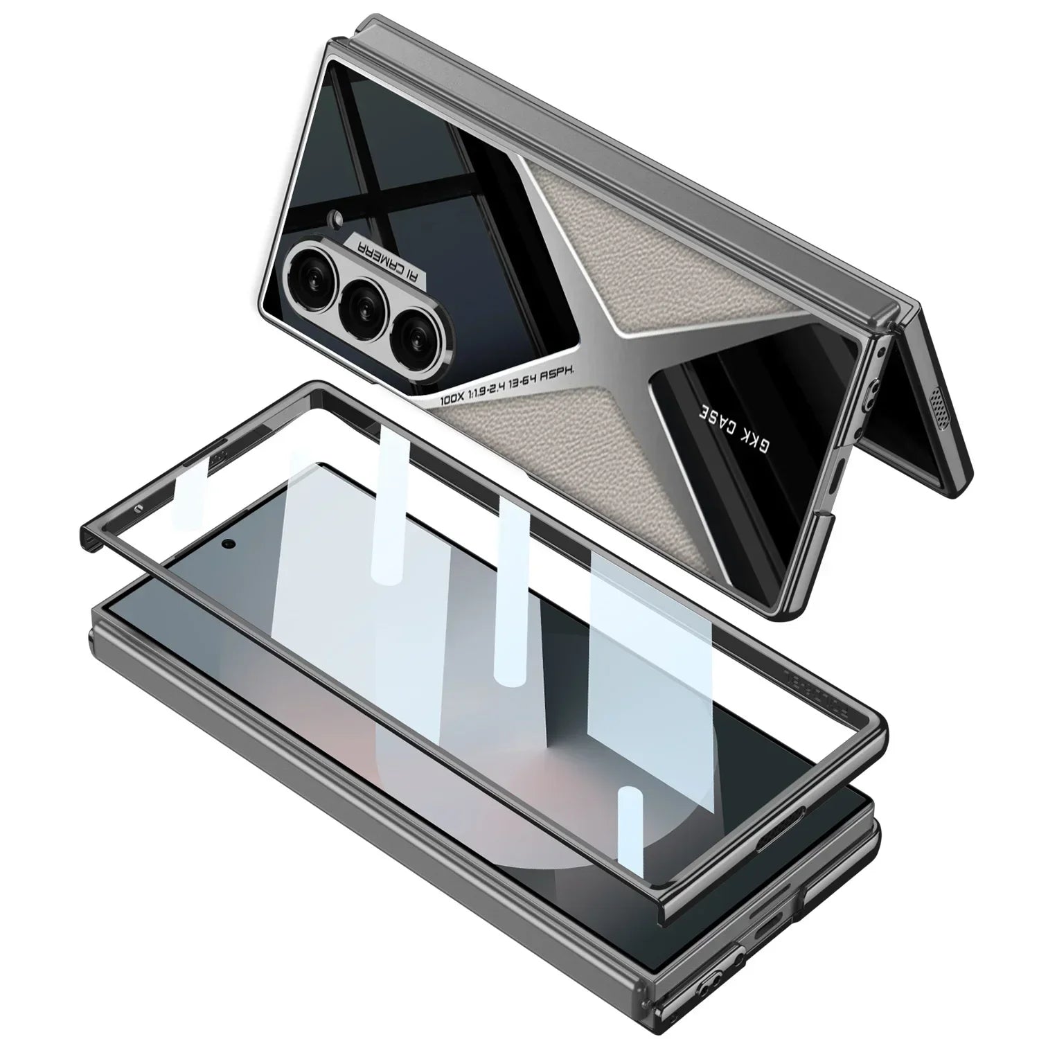 Luxury Business Case With Camera Protection For Galaxy Z Fold